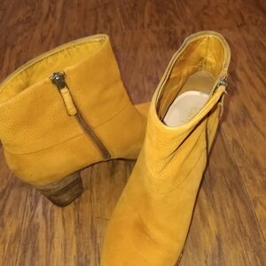 Cole Haan Mustard Heeled Boots
